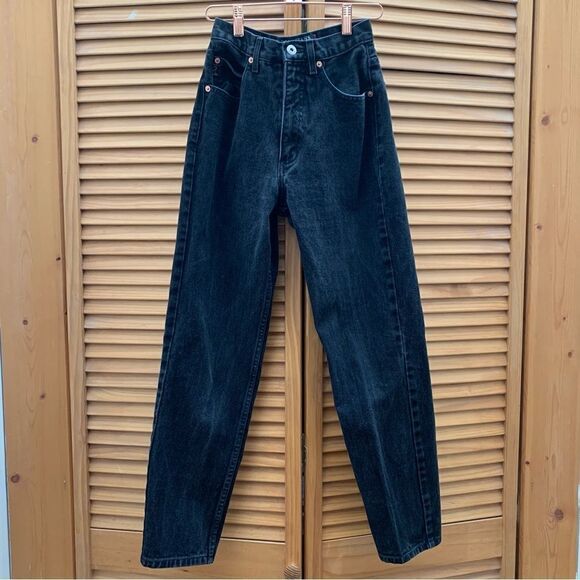 Vintage Guess High Rise Black Jeans - Picture 1 of 6